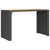 Patio Bar Table with Acacia Wood Top Black 72.8"x31.5"x43.3" Poly Rattan A949-368700