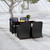 5 Piece Patio Dining Set Black A949-3099573