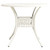  Patio Table White 35.4"x35.4"x29.1" Cast Aluminum A949-315587