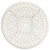  Patio Table White 35.4"x35.4"x29.1" Cast Aluminum A949-315587