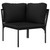  6 Piece Patio Lounge Set with Cushions Black PVC A949-48589
