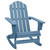  Patio Adirondack Rocking Chair Solid Fir Wood Blue A949-315885