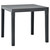  Patio Table with 2 Benches Plastic Anthracite A949-48778