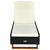  Sunbed with Cushion Poly Rattan Black A949-310472