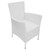  9 Piece Patio Dining Set Poly Rattan Cream White A949-42500