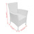  9 Piece Patio Dining Set Poly Rattan Cream White A949-42500
