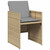  Patio Chairs with Cushions 4 pcs Mix Beige Poly Rattan A949-4007441