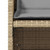  Patio Chairs with Cushions 4 pcs Mix Beige Poly Rattan A949-4007441