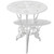  3 Piece Bistro Set Cast Aluminum White A949-42165