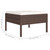  6 Piece Patio Lounge Set with Cushions Poly Rattan Brown A949-3094383