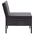  3 Piece Patio Lounge Set with Cushions Poly Rattan Black A949-48957