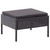  3 Piece Patio Lounge Set with Cushions Poly Rattan Black A949-48957