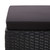  3 Piece Patio Lounge Set with Cushions Poly Rattan Black A949-48957