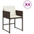  Patio Chairs with Cushions 4 pcs Brown Poly Rattan A949-4007478