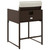  Patio Chairs with Cushions 4 pcs Brown Poly Rattan A949-4007478