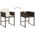  Patio Chairs with Cushions 4 pcs Brown Poly Rattan A949-4007478