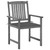  Patio Chairs with Cushions 4 pcs Gray Solid Acacia Wood A949-3061222