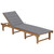  Folding Sun Lounger with Cushion Solid Acacia Wood A949-3064165