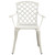  5 Piece Bistro Set Cast Aluminum White A949-3070609