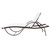  Sun Lounger with Cushion & Table Poly Rattan Brown A949-42885