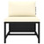  9 Piece Patio Lounge Set with Cushions Poly Rattan Black A949-3059799