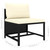  9 Piece Patio Lounge Set with Cushions Poly Rattan Black A949-3059799