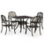  5 Piece Bistro Set Cast Aluminum Bronze A949-3070604