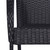  5 Piece Patio Dining Set Black Poly Rattan A949-3156656