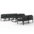  8 Piece Patio Lounge Set with Cushions Aluminum Anthracite A949-3107820