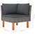  9 Piece Patio Lounge Set with Cushions Poly Rattan Gray A949-3059722