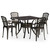  5 Piece Bistro Set Cast Aluminum Bronze A949-3070613