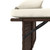  Reclining Patio Bench with Cushions Brown Poly Rattan A949-365818