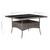  Patio Dining Table Gray Poly Rattan and Glass A949-46190
