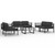  7 Piece Patio Lounge Set with Cushions Aluminum Anthracite A949-3107801