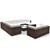  10 Piece Patio Lounge Set with Cushions Poly Rattan Brown A949-42103
