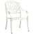  Patio Chairs 2 pcs Cast Aluminum White A949-315569