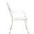  Patio Chairs 2 pcs Cast Aluminum White A949-315569