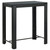  7 Piece Patio Bar Set with Cushions Poly Rattan Black A949-3064798