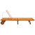  Patio Sun Lounger with Cushion Solid Acacia Wood A949-3061344