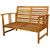  4 Piece Patio Lounge Set with Cushions Solid Acacia Wood A949-41805