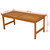  4 Piece Patio Lounge Set with Cushions Solid Acacia Wood A949-41805