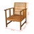  4 Piece Patio Lounge Set with Cushions Solid Acacia Wood A949-41805