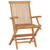  Folding Patio Chairs 3 pcs Solid Teak Wood A949-315444
