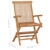  Folding Patio Chairs 3 pcs Solid Teak Wood A949-315444