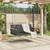  Swing Bench Black 42.9"x24.4"x15.7" Poly Rattan A949-368152