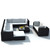  10 Piece Patio Lounge Set with Cushions Poly Rattan Black A949-42104