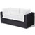  10 Piece Patio Lounge Set with Cushions Poly Rattan Black A949-42104