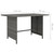  9 Piece Patio Lounge Set with Cushions Poly Rattan Gray A949-3059772