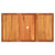  Patio Table Beige 55.1"x31.5"x29.5" Poly Rattan Acacia Wood A949-366278