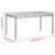  Patio Table Beige 55.1"x31.5"x29.5" Poly Rattan Acacia Wood A949-366278